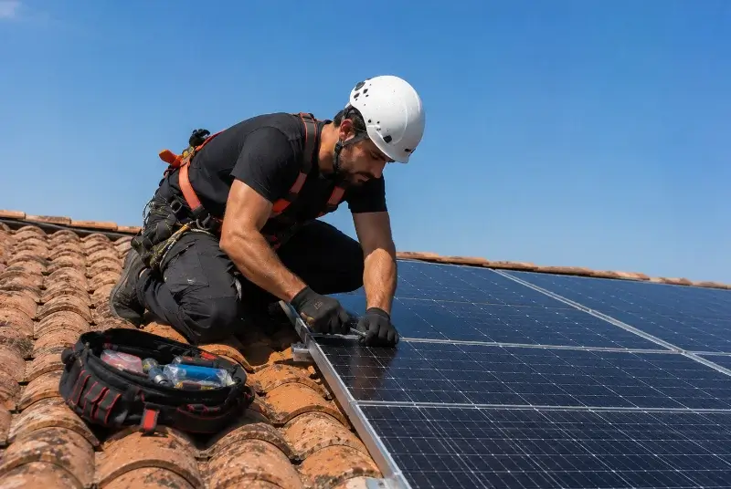 Maintenance et monitoring de panneaux solaires à Tanus